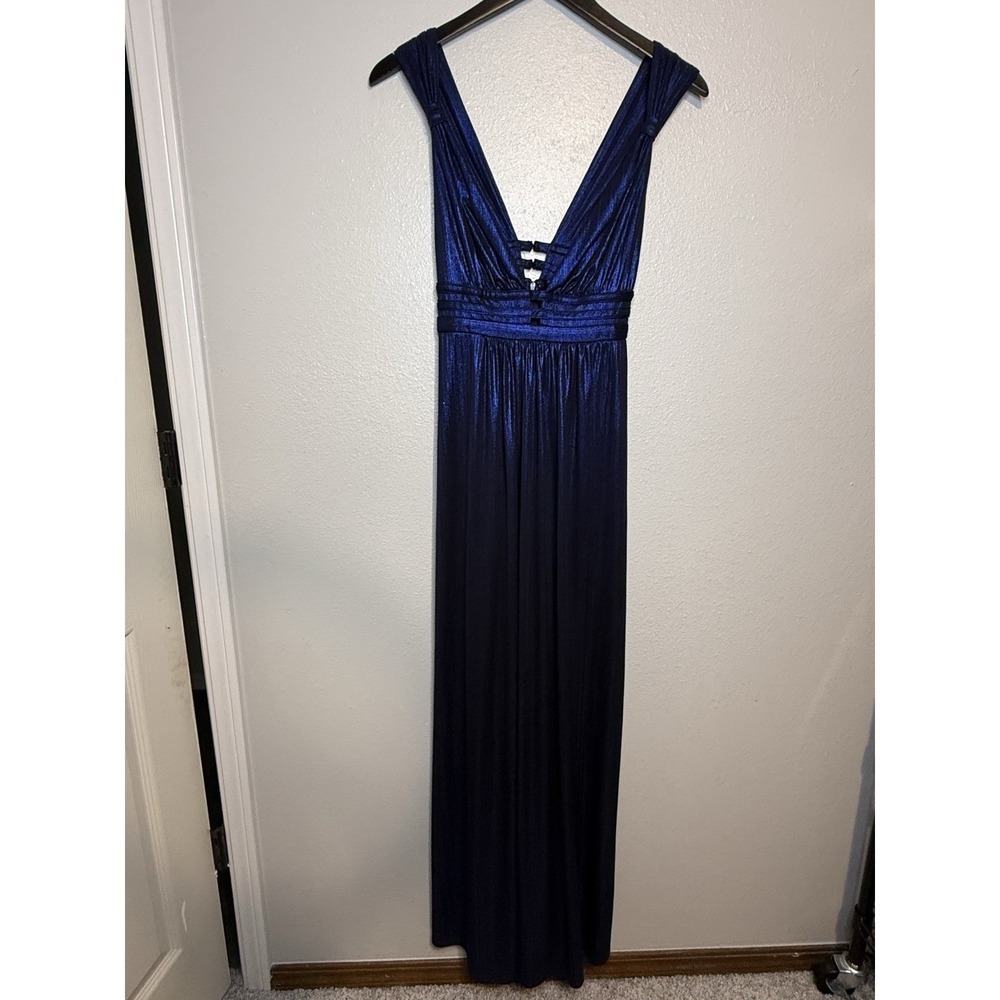 Formal Prom Dress Gown‎ Size 4 Blue Celestial Whimsigoth Formal Witchy